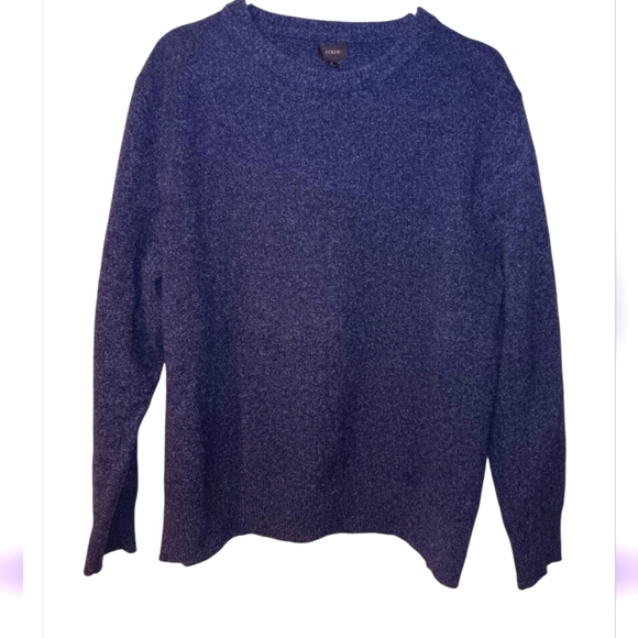 J. Crew Factory Men's Navy Crewneck Sweater Sz L - Picture 1 of 6